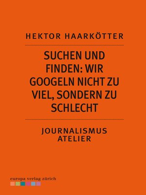 cover image of Suchen und Finden